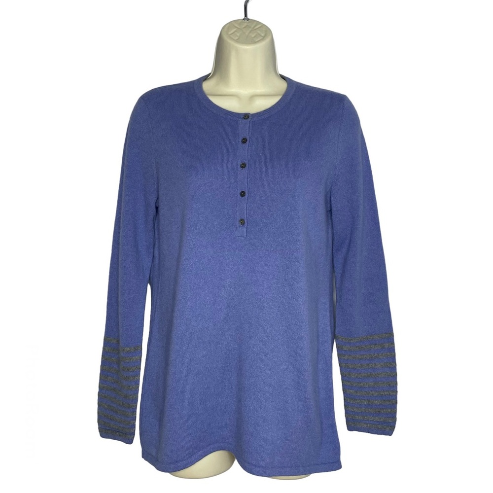 Belford Women’s ¼ Button Front Cashmere Long Sleeve Sweater